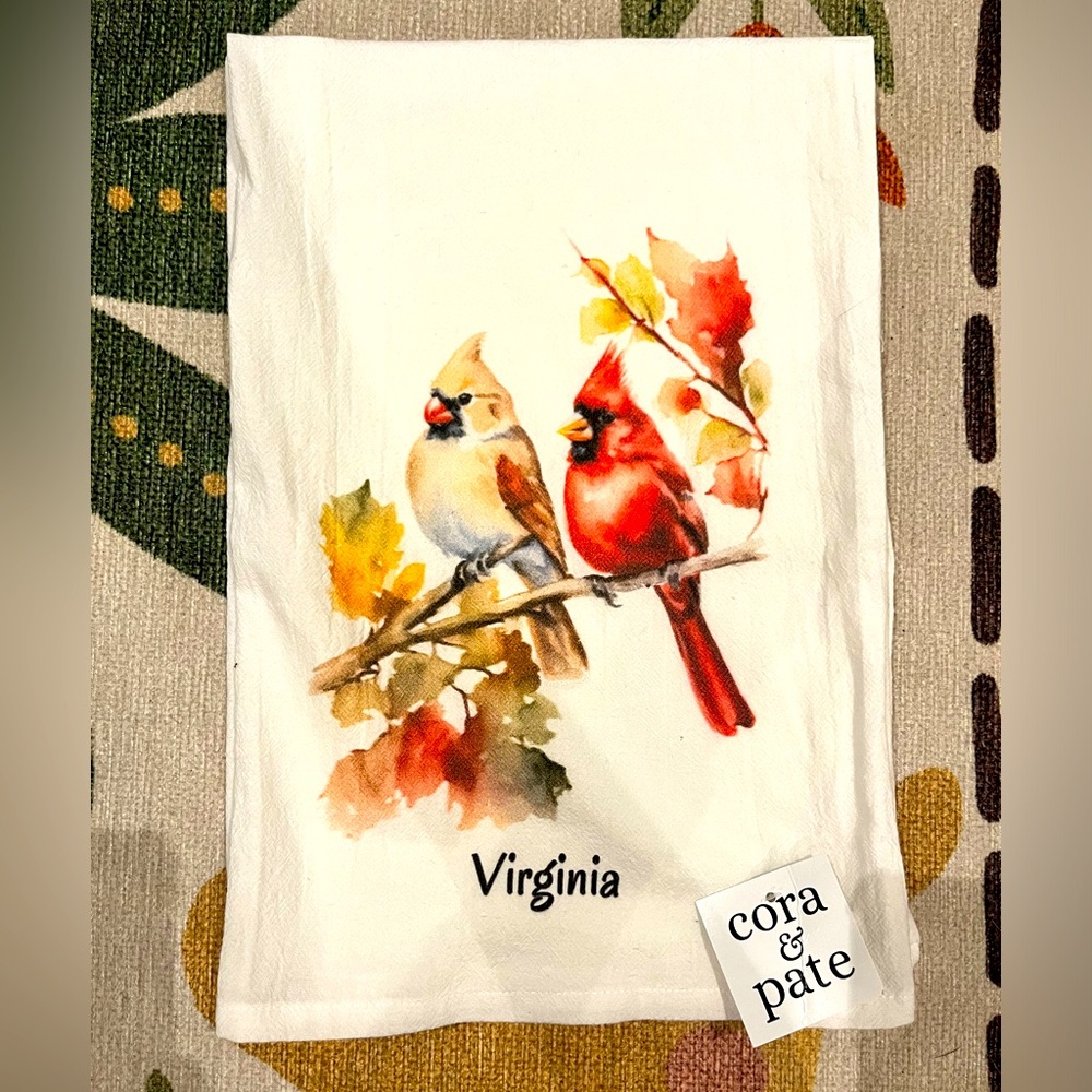 Decorative Virginia linen towel
